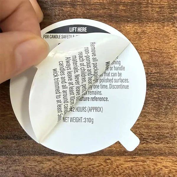 Label lapis ganda