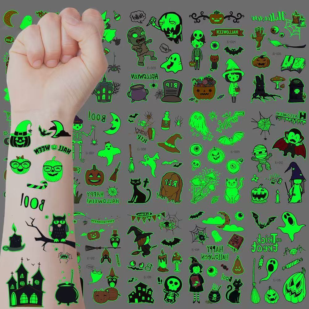 Stiker tato malam halloween