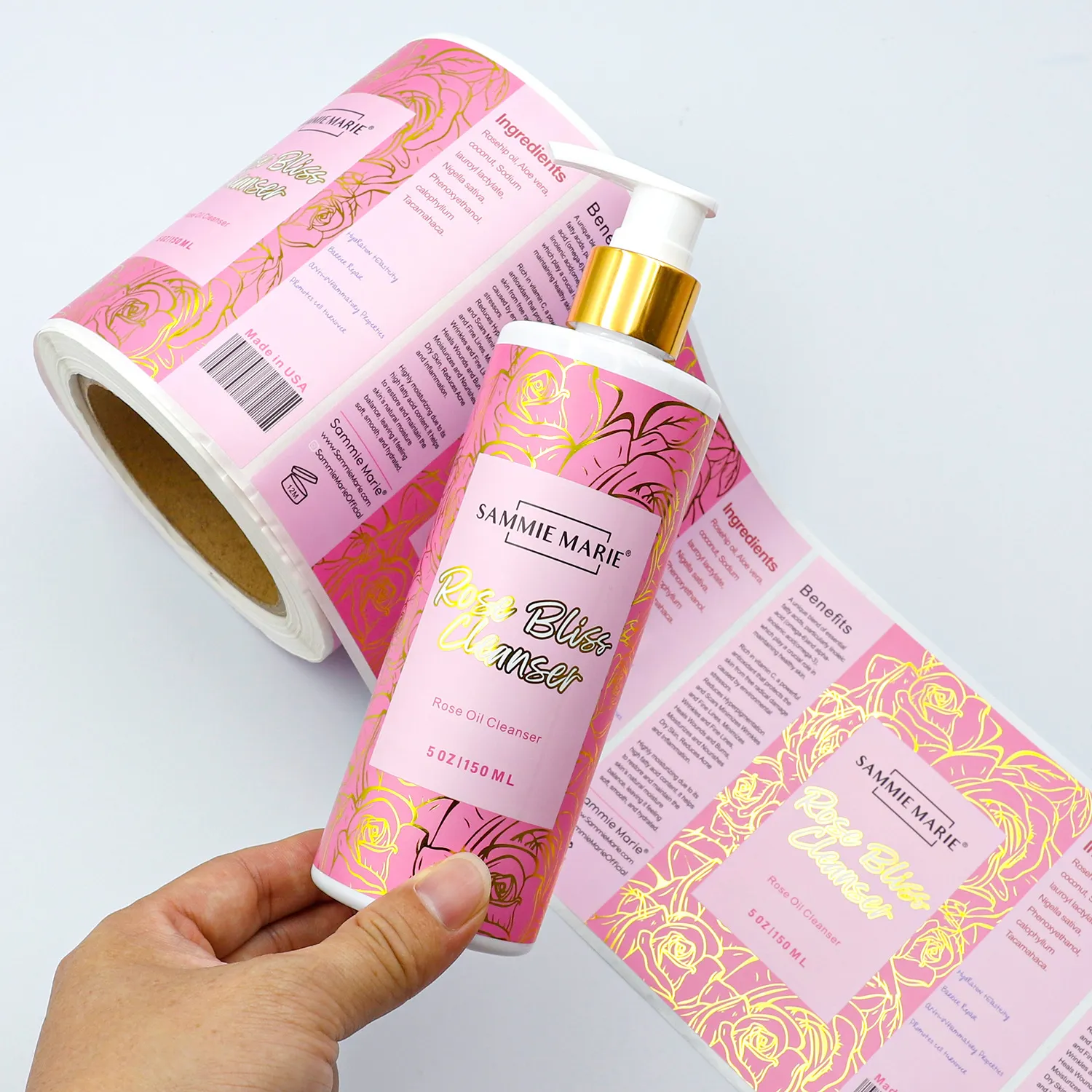 Label gel shower